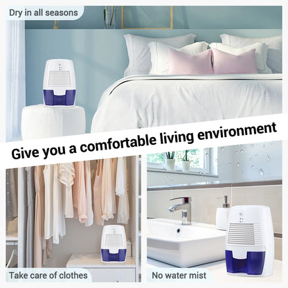 Home Dehumidifier Bedroom Mute Moisture Absorber Air Dryer Mini Humidity Dehumidifier for Bathroom Kitchen Clothes Desiccant